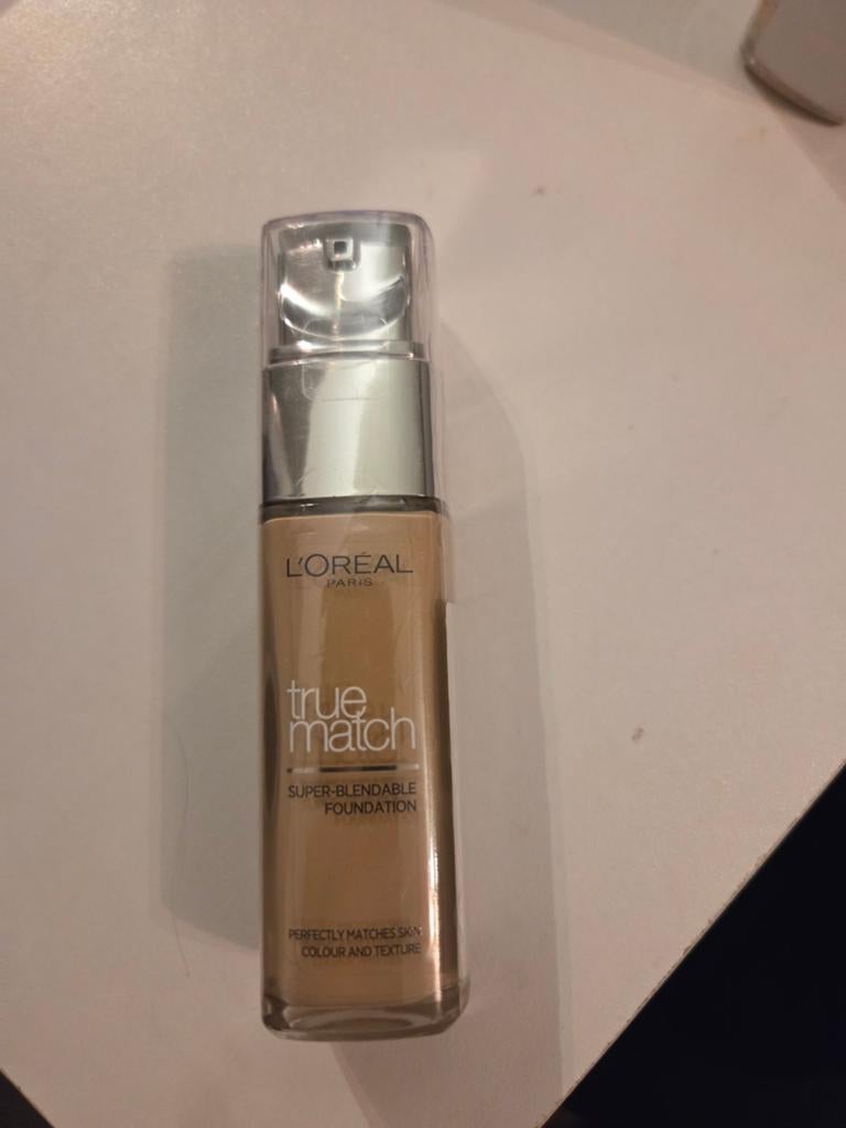 L'Oréal Paris True Match Foundation 1D/1W Ivoire Doré, Ophalen, Nieuw, Beige, Gehele gezicht