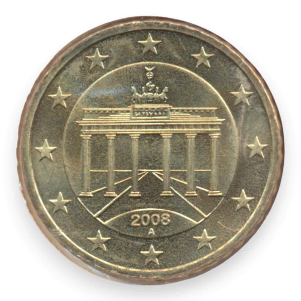 Duitsland 50 eurocent 2008-A, Ophalen of Verzenden, Duitsland, 50 cent, Losse munt