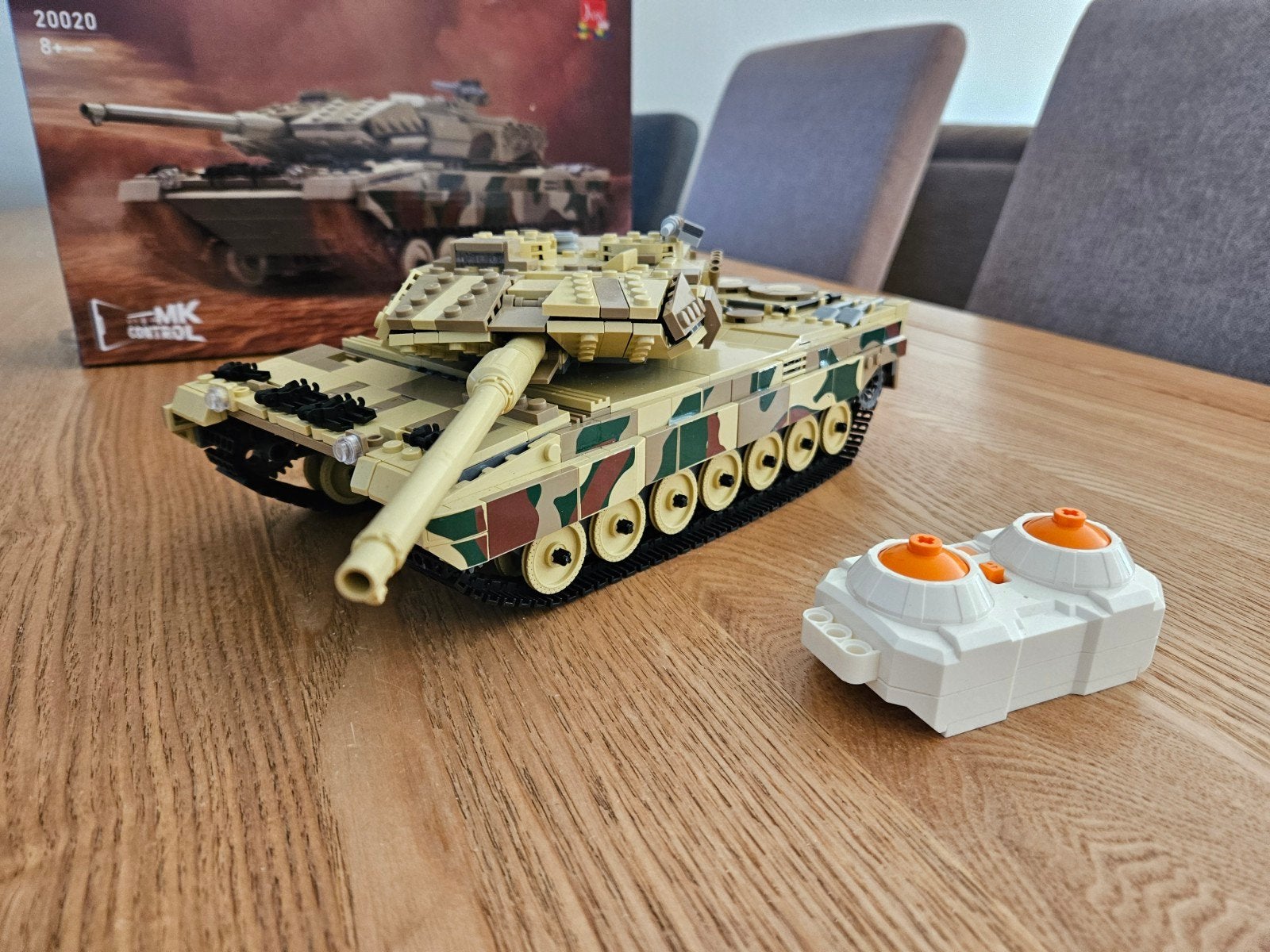 Mould King Leopard 2 Tank met afstandsbediening bouwstenen, Ophalen of Verzenden, Gebruikt, Overige merken