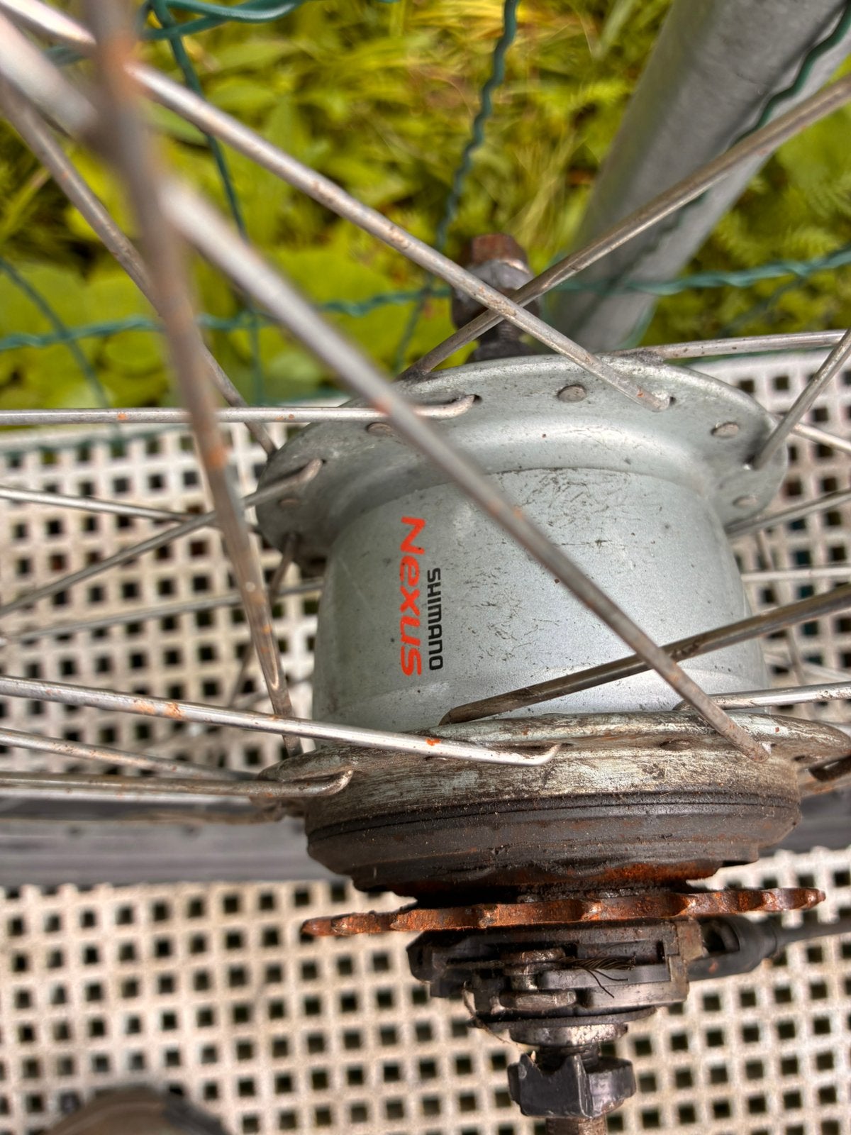 Shimano nexus 28 inch voor- en achterwiel (8 versnellingen), Gebruikt, Ophalen, Wiel, Aluminium