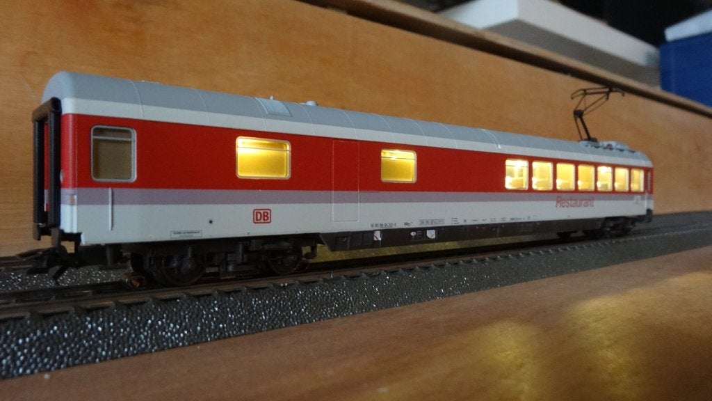MARKLIN 43308 DB-restauratiewagen met LICHT & GELUID, Wisselstroom, Wagon, Ophalen of Verzenden, Zo goed als nieuw