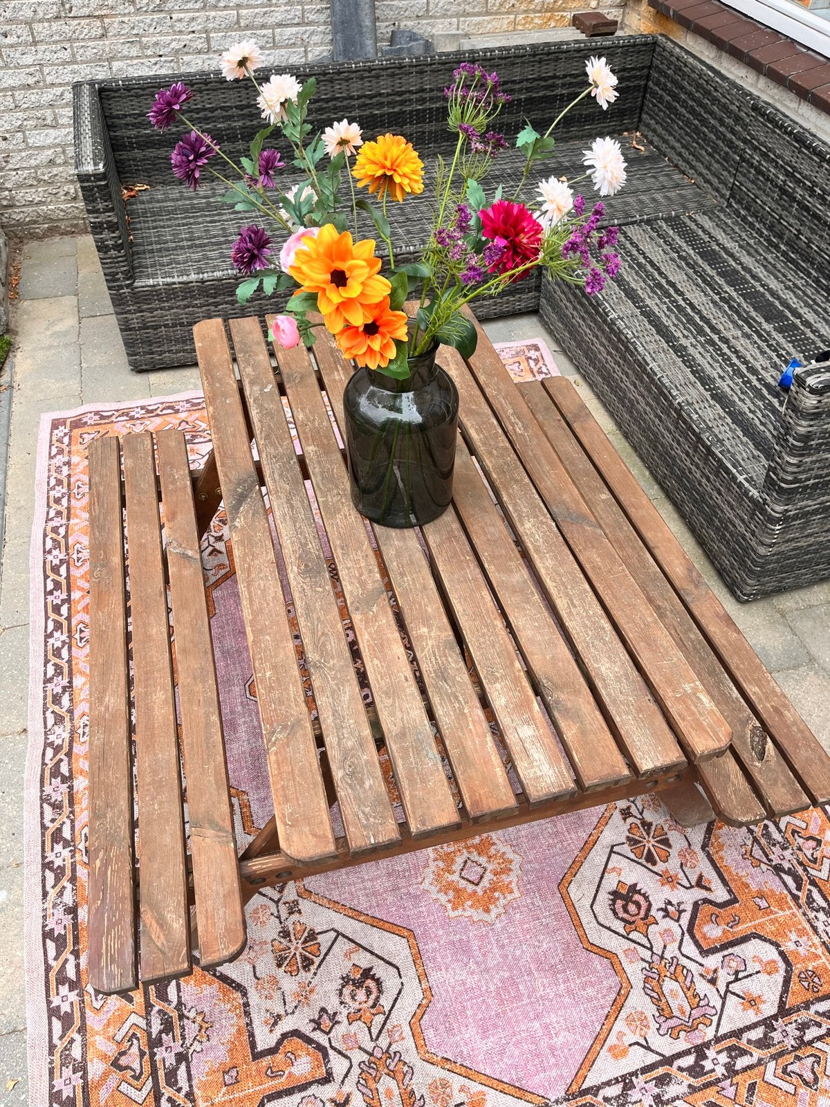 Houten kinder picknicktafel van Praxis, Gebruikt, Rechthoekig, Hout, Ophalen
