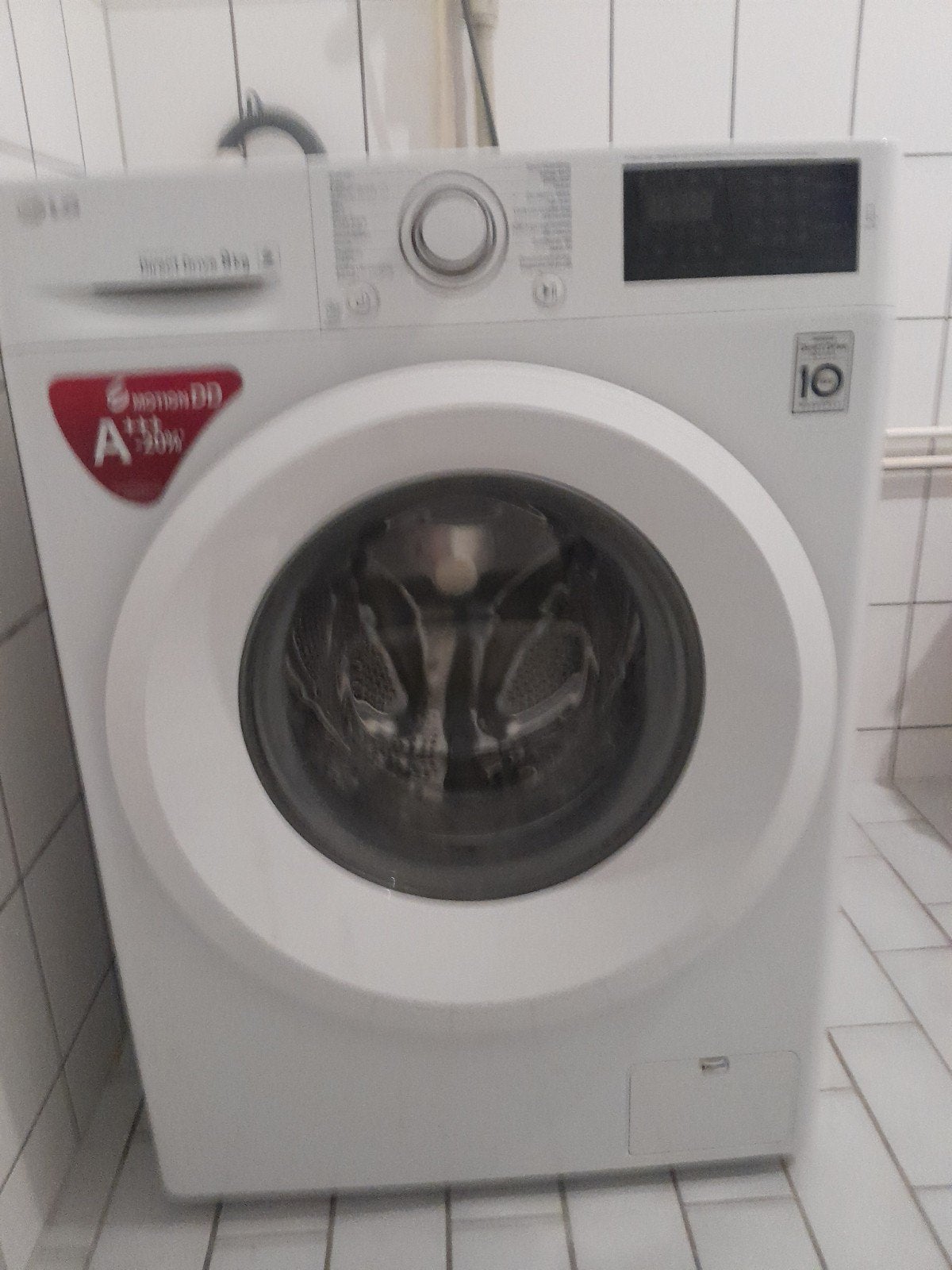 LG Inverter Direct Drive 9kg Wasmachine A+++ -20%, Witgoed en Apparatuur, Ophalen, Gebruikt, 8 tot 10 kg, 85 tot 90 cm