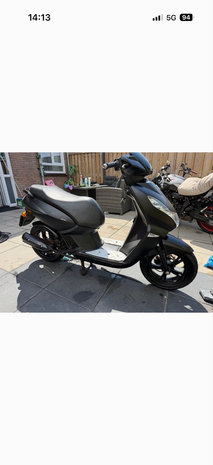 Peugeot Kisbee 2017 snor- Nette scooter, direct rijden!, Gebruikt, Overige modellen, Maximaal 45 km/u, Ophalen of Verzenden