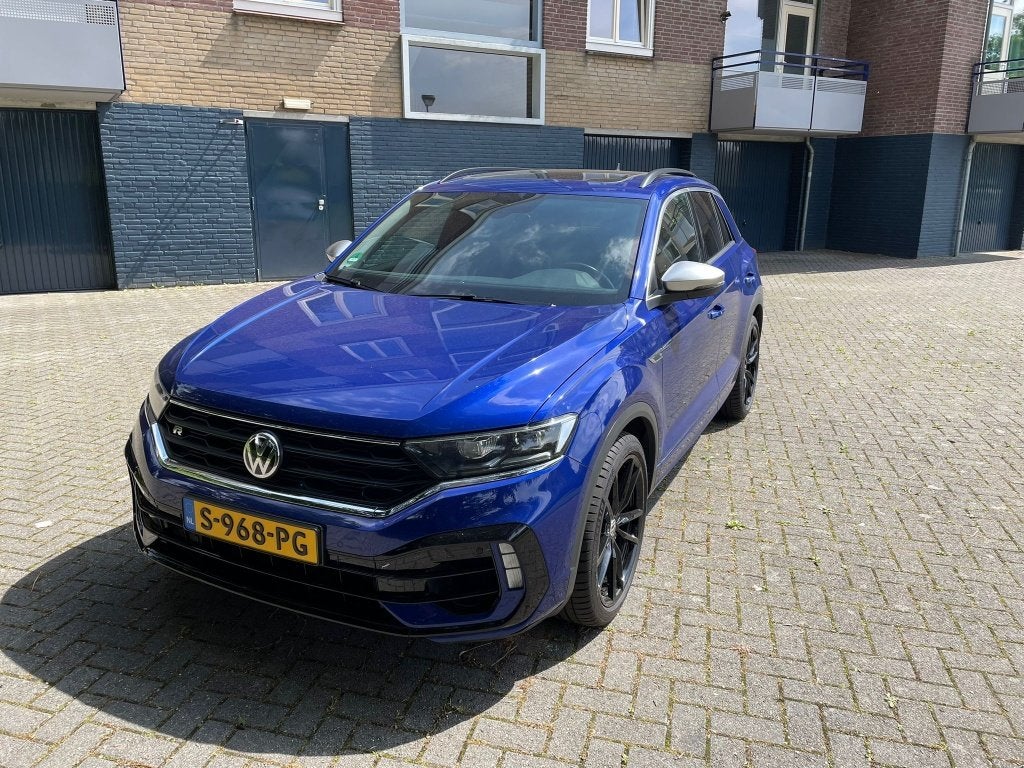 Volkswagen T-Roc R 2.0 TSI 300pk 2020 Dealer onderhouden, Automaat, 4 cilinders, 1984 cc, Blauw