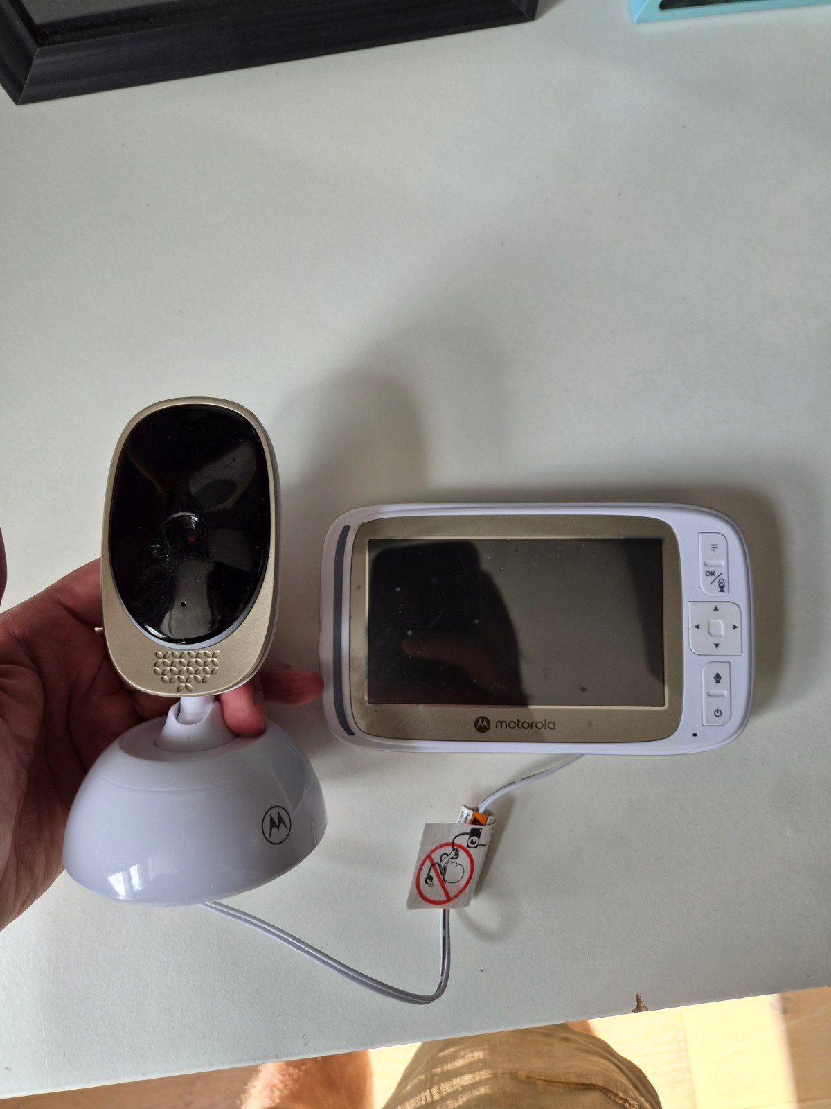 Motorola Babyfoon met camera en terugspreekfunctie, Ophalen of Verzenden, Gebruikt, 100 tot 250 meter, Camera