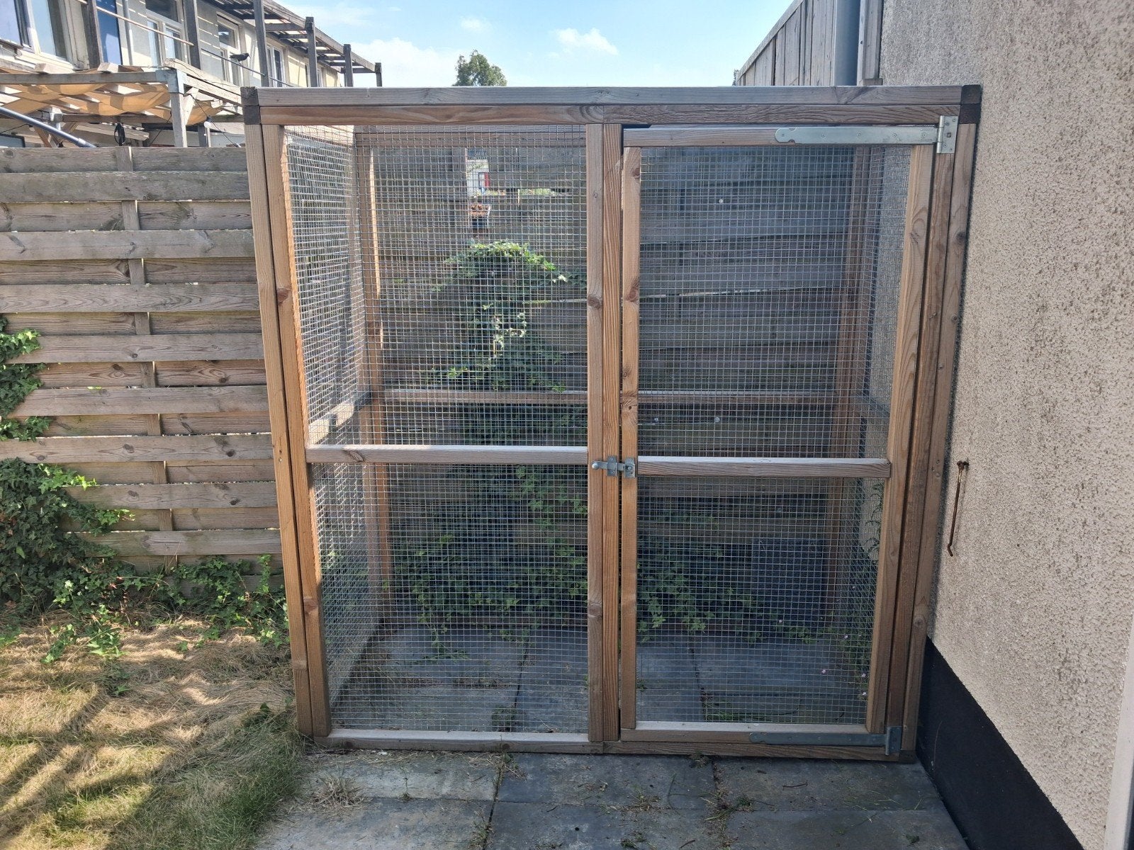 Kattenren, Dieren en Toebehoren, Vogels | Hokken en Kooien, Ophalen, Gebruikt, Hout, Overige typen
