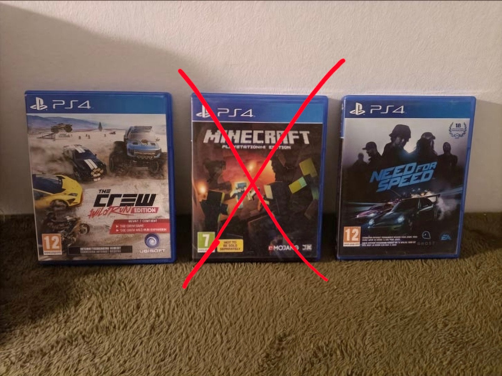 PS4 Games: The Crew Wild Run Edition & Need for Speed, Ophalen, Gebruikt, 1 speler, Racen en Vliegen
