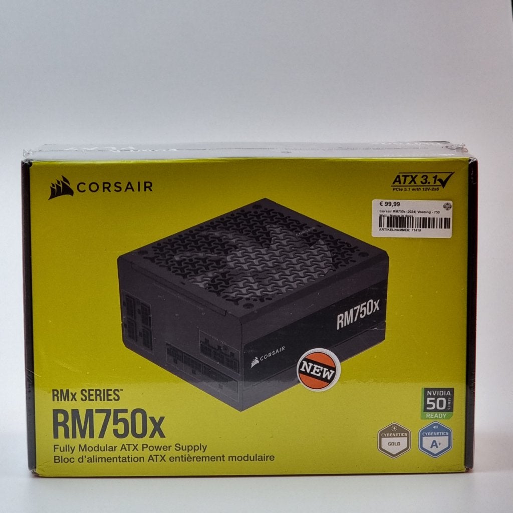 Corsair RM750x (2024) Voeding - 750 Watt | Nieuw in doos, Corsair, Nieuw, Support@Corsair.com, Corsair GmbH
Landshuter Allee 10
80637 Munich
Germany