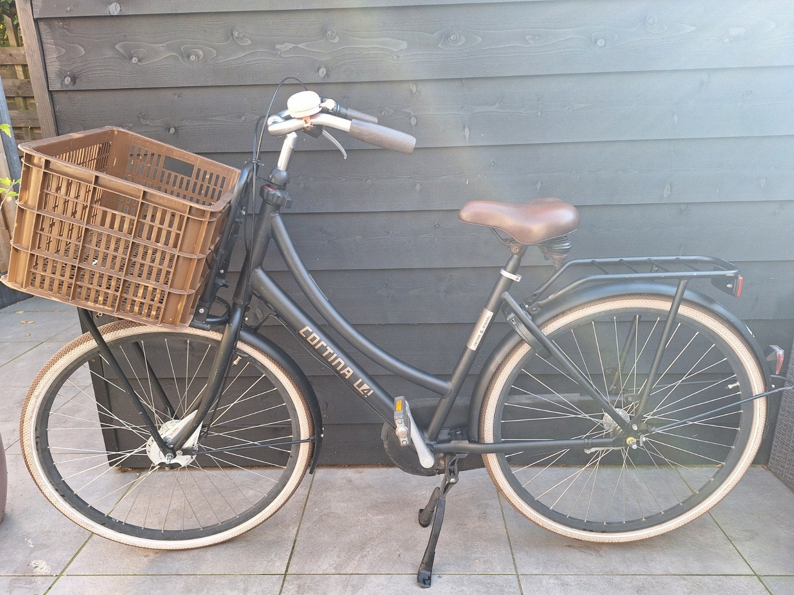 Cortina U4 Transportfiets 2023 - 3 versnellingen, naafdynamo, Fietsen en Brommers, Gebruikt, Versnellingen, 50 tot 53 cm, Trommelrem