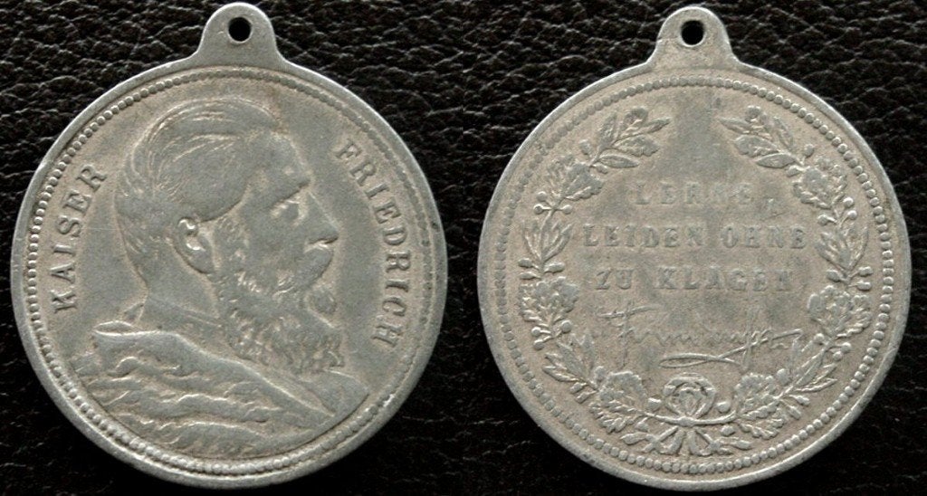 Grote hangpenning Keizer Friedrich, Postzegels en Munten, Verzenden, Overige materialen, Buitenland