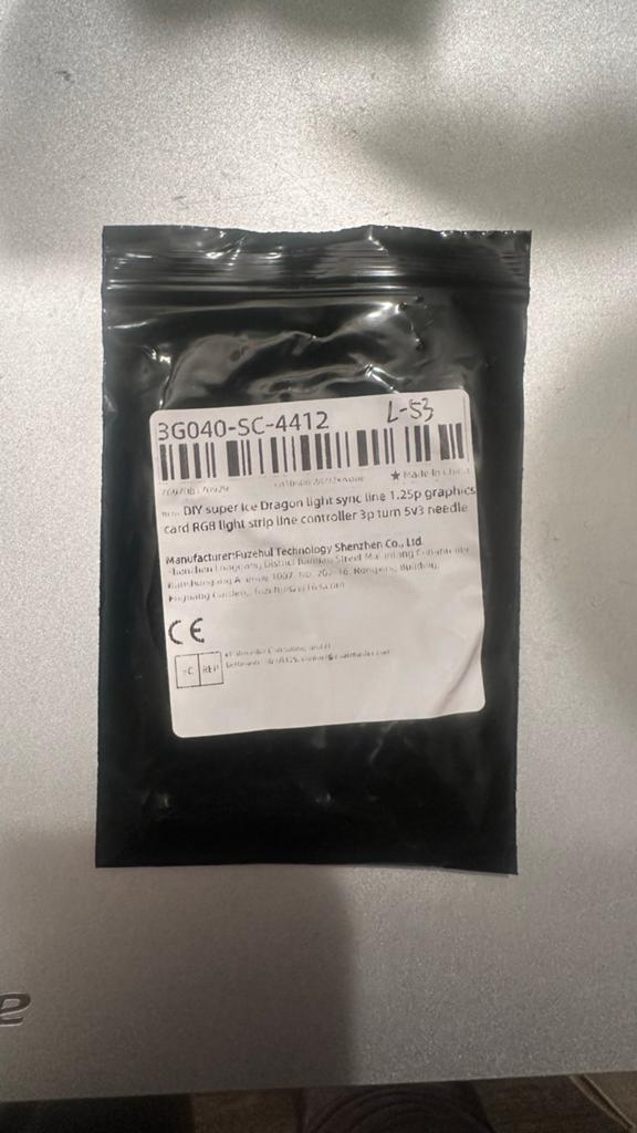 RGB Lichtstrip Controller Kabel 3-pins 5V3 Naald, Ophalen of Verzenden, Zo goed als nieuw