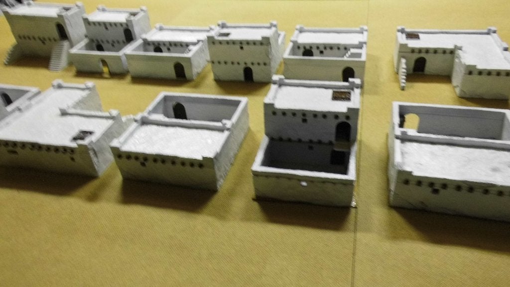 Wargaming/28MM Egypte/TIN/Geverfd+Scenery/geprint/geverfd, Ophalen of Verzenden, Zo goed als nieuw, Historisch, Geverfd