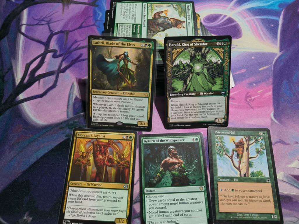 Lathril Elven Commander Deck  (geen precon), Hobby en Vrije tijd, Verzamelkaartspellen | Magic the Gathering, Ophalen of Verzenden