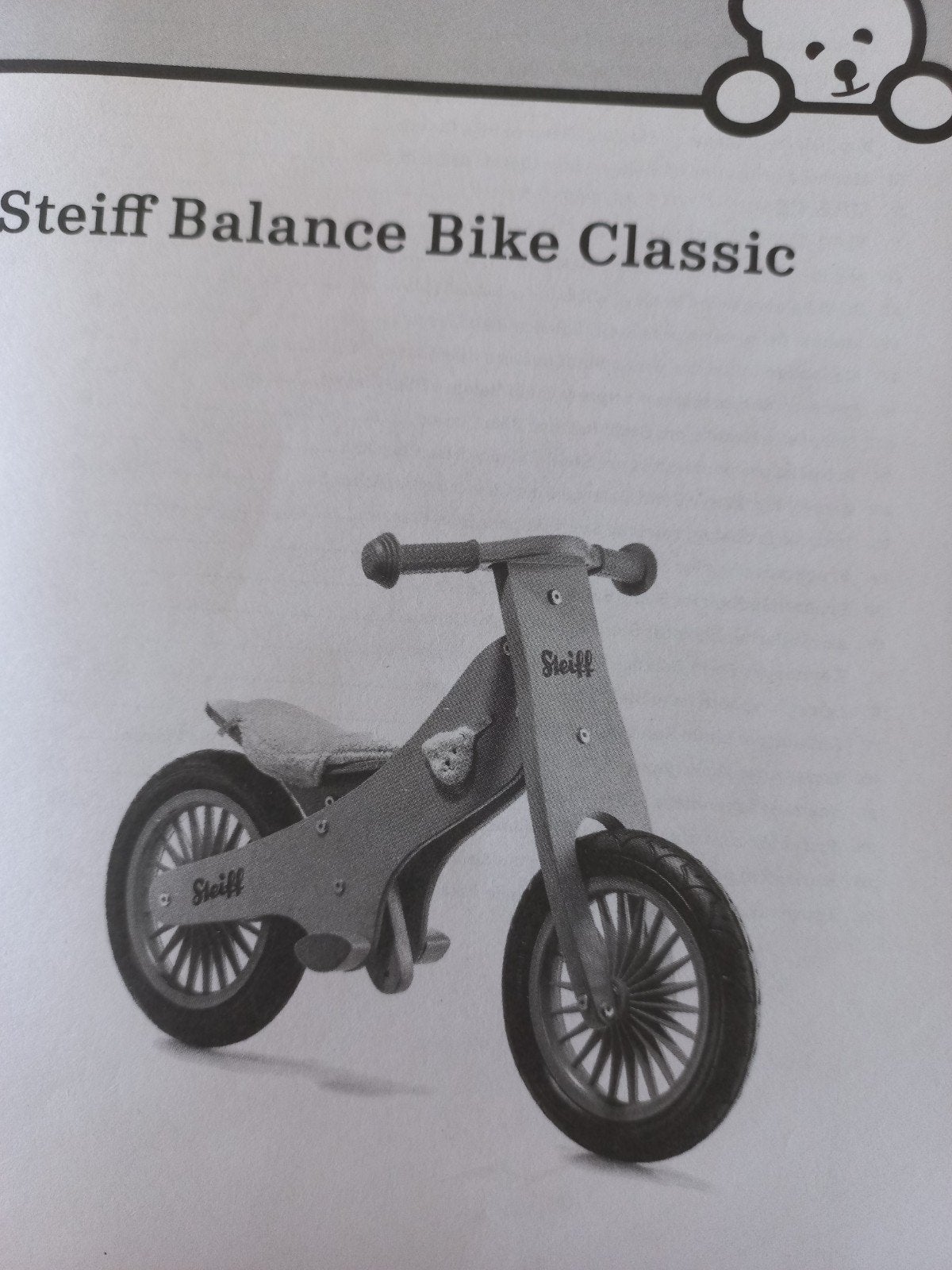 Nieuwe Steiff Balance Bike Classic - Loopfiets