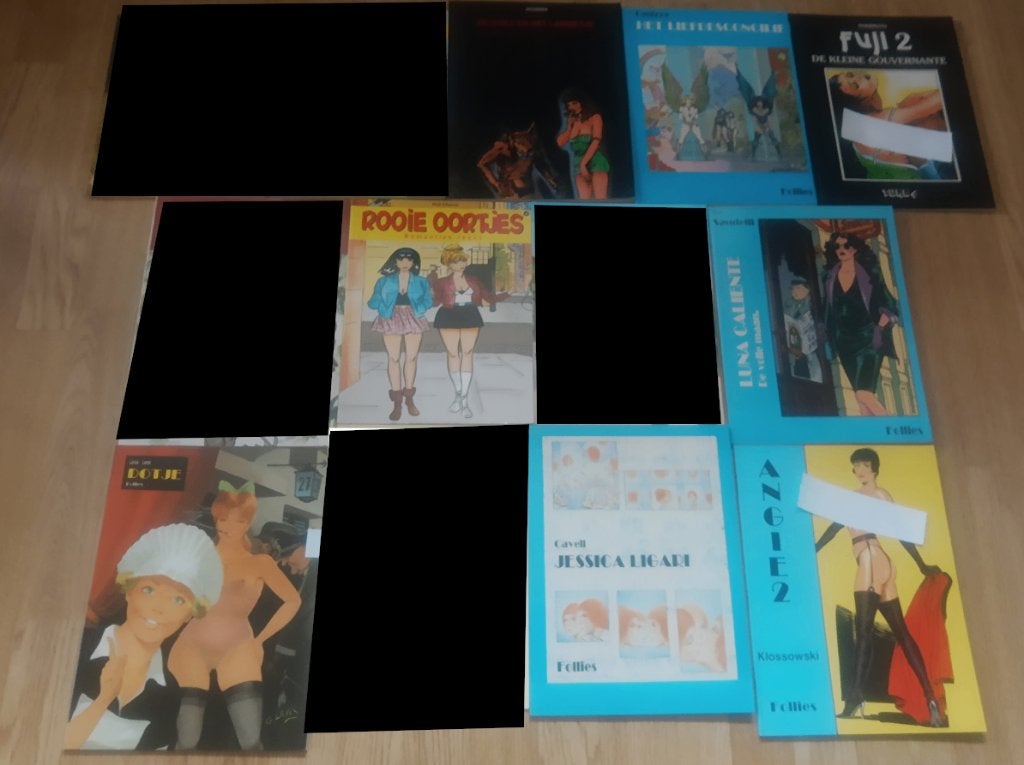 Partij 16plus Strips / Follies - Turbo - Wolinski - Matena, Meerdere stripboeken, Ophalen of Verzenden, Zo goed als nieuw