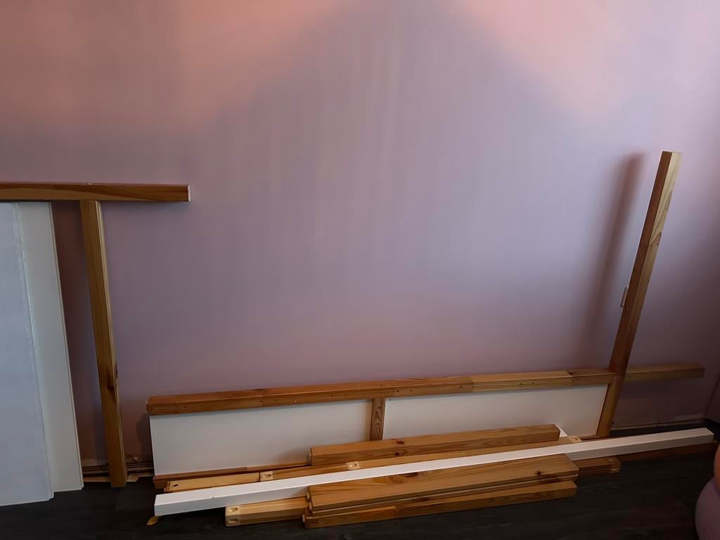 Ikea kura bed onderdelen, Eenpersoons, Wit, Ophalen of Verzenden, Zo goed als nieuw