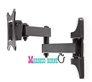 Full Motion TV-muurbeugel, TV beugel, 13 - 27", Max.15 kg, Nedis, Nieuw, Info@marbeco.nl, Ophalen of Verzenden