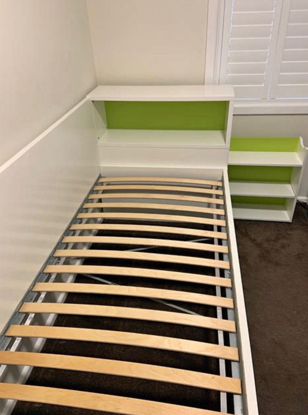 Ikea Flaxa bed met onderschuifbed en opbergruimte, Kinderen en Baby's, Ophalen, 85 tot 100 cm, Gebruikt, Matras