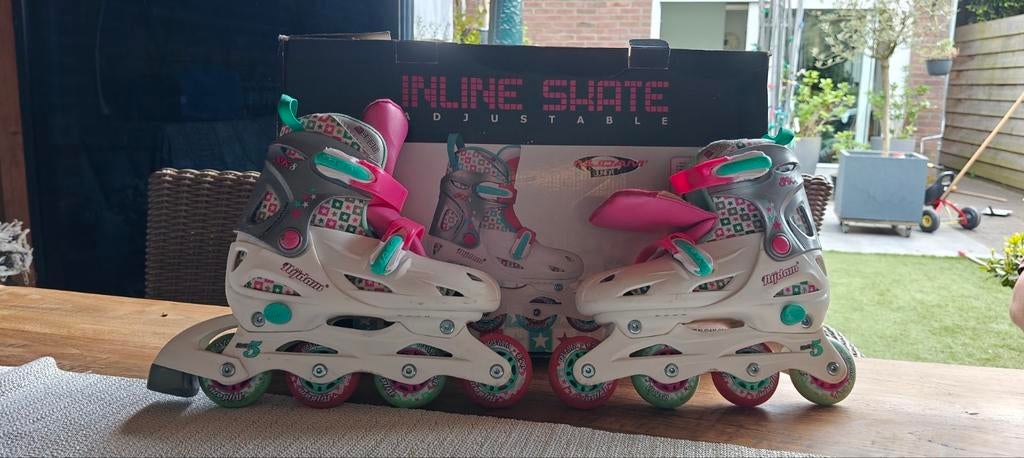 Nijdam Junior verstelbare inline skates - Maat 34-37, Ophalen, Verstelbaar, Gebruikt, Kinderen