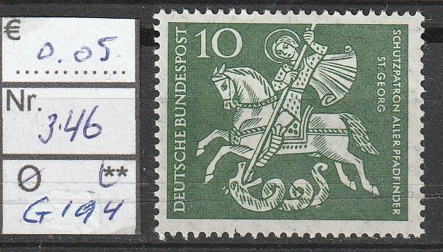 Bund Padvinders Michel 346 Nr.G194p, Postzegels en Munten, Verzenden, BRD, Postfris