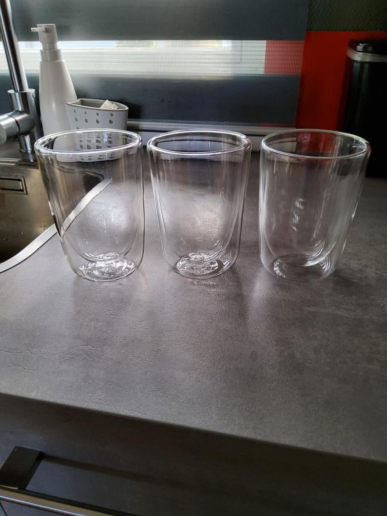Dubbelwandige latemacchiato/theeglazen, Ophalen