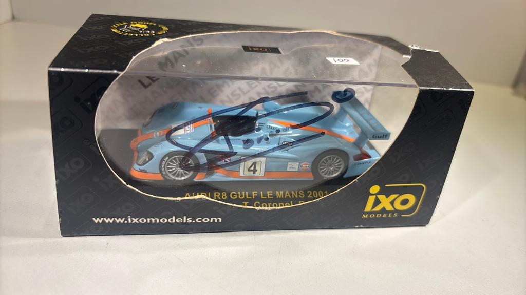 Audi r8 gulf le mans 2001 t. Coronel ixo 1.43, Overige merken, Auto, Ophalen of Verzenden, A