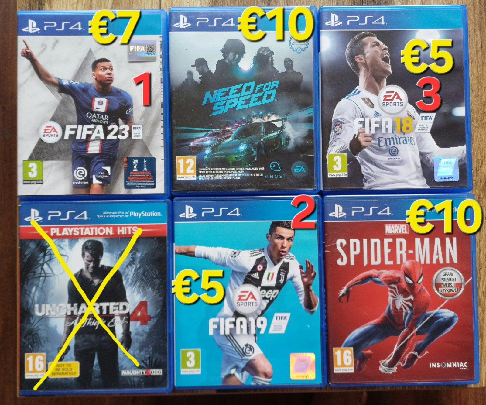 PS4 SPELLEN, 1 speler, Ophalen, Zo goed als nieuw, Vanaf 18 jaar