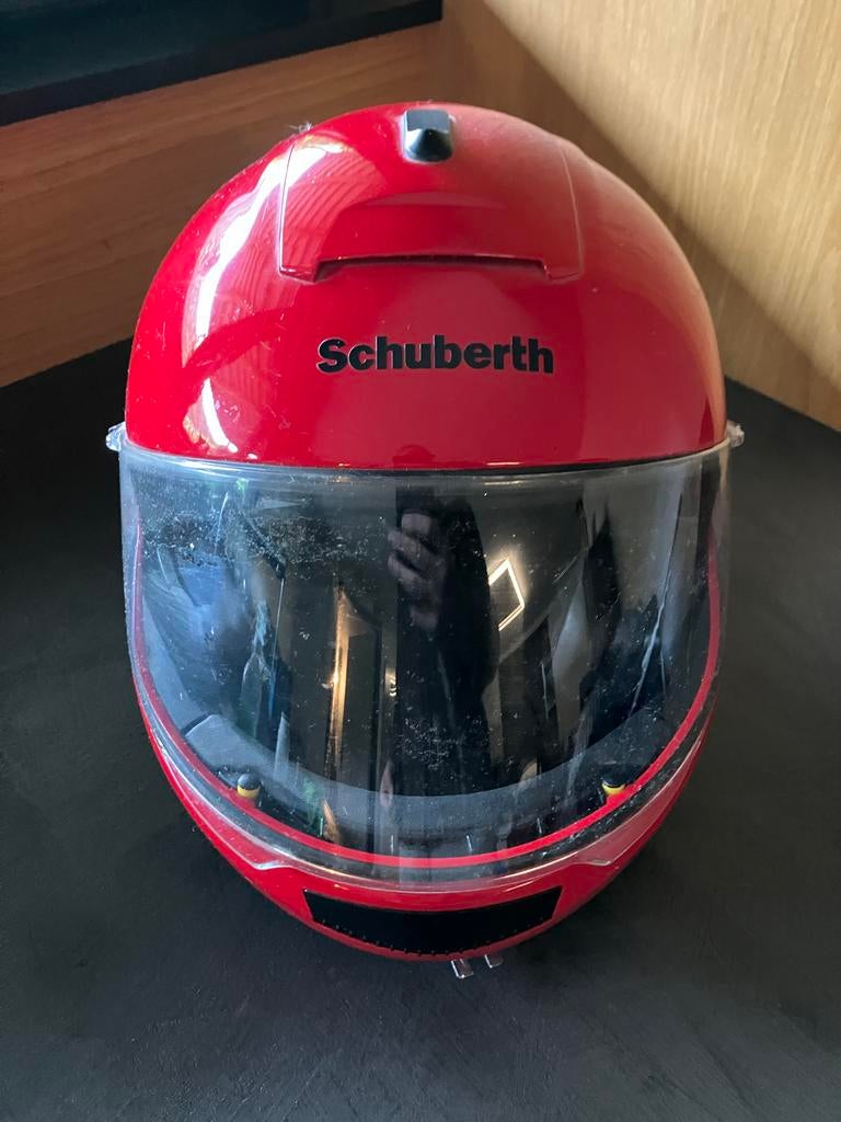 Schuberth Systeemhelm Rood Maat 58/59 (M/L), Systeemhelm, Heren, L, Tweedehands