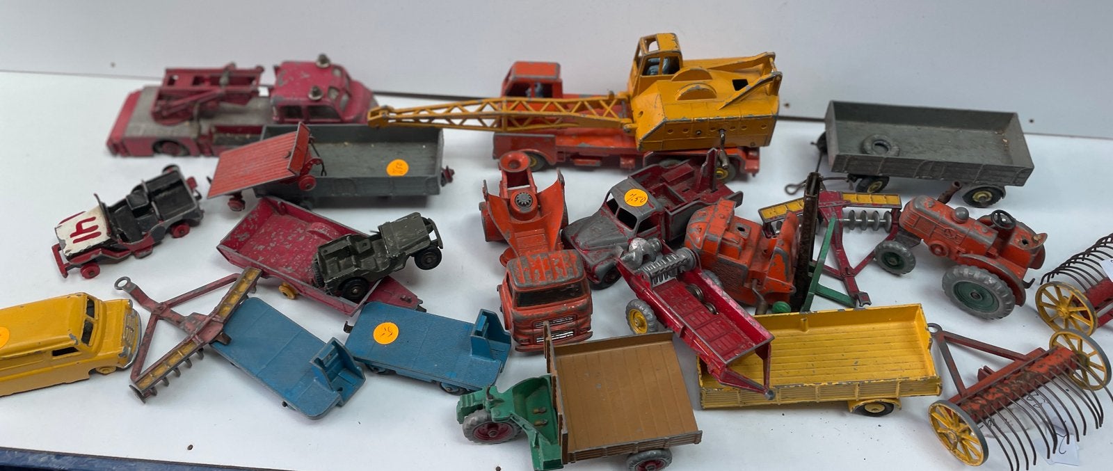 Partij vintage Dinky Toys en Matchbox speelgoedauto's, Ophalen of Verzenden