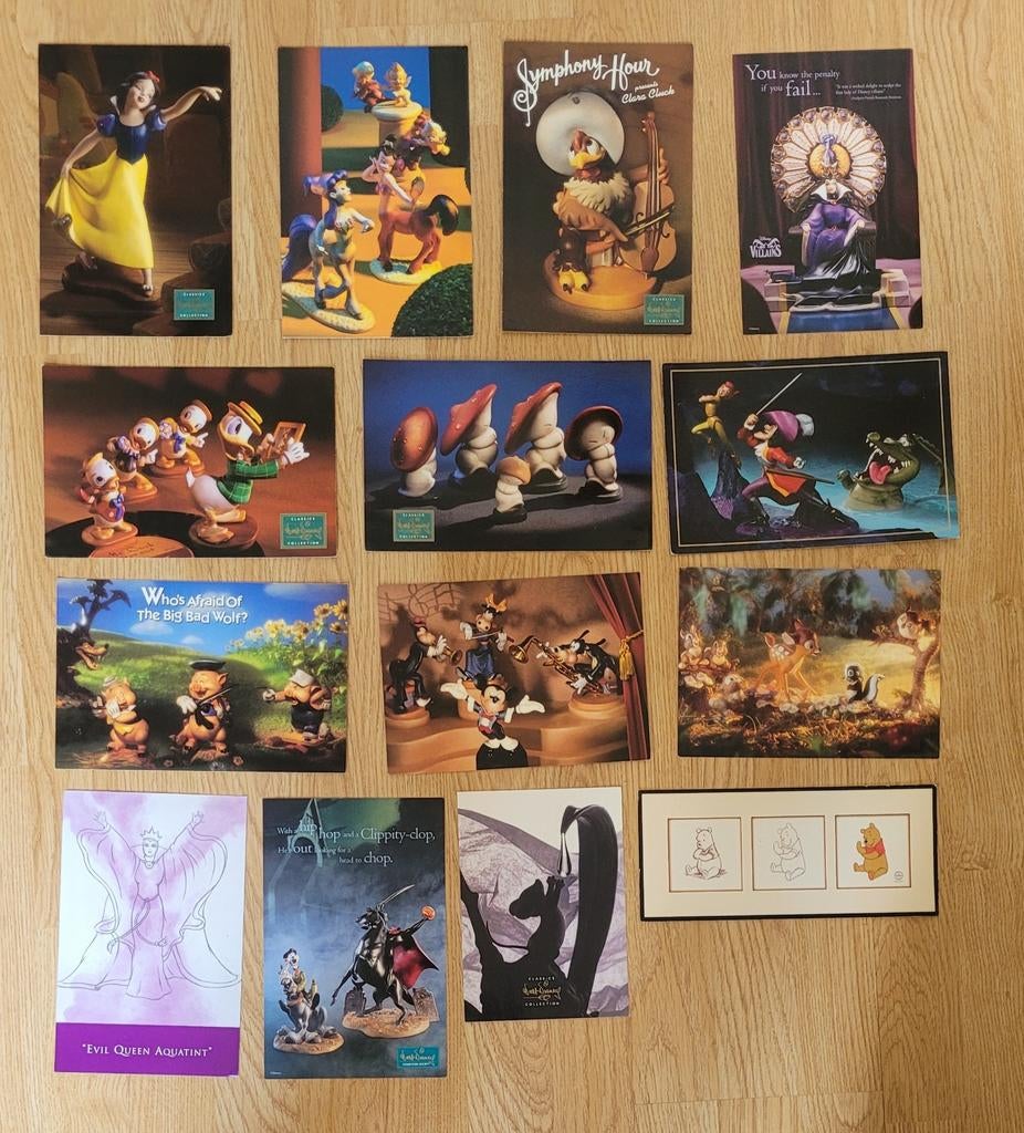 Disney WDCC ansichtkaarten groot, Ophalen of Verzenden, Zo goed als nieuw