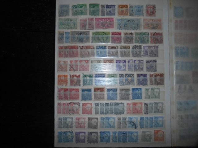 Kavel  Zweden  zie de 4 scans, Postzegels en Munten, Postzegels | Volle albums en Verzamelingen, Ophalen of Verzenden, Buitenland