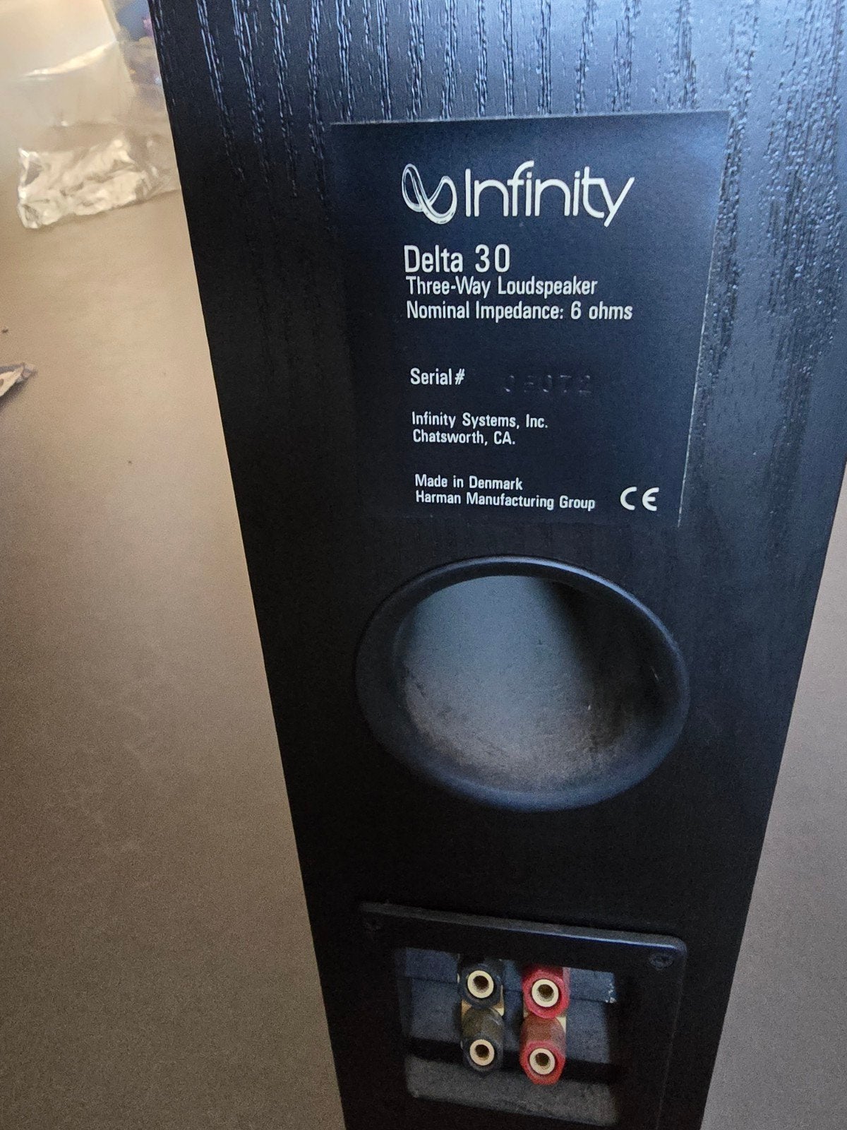 Infinity Delta 30 Vloerstaande HiFi-Luidsprekers (1998-2000), Audio, Tv en Foto, Luidsprekers, Ophalen, Gebruikt