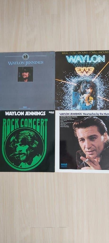 Waylon Jennings 4 LP's 1 koop 34 euro, LP, Ophalen of Verzenden, Zo goed als nieuw, 12 inch