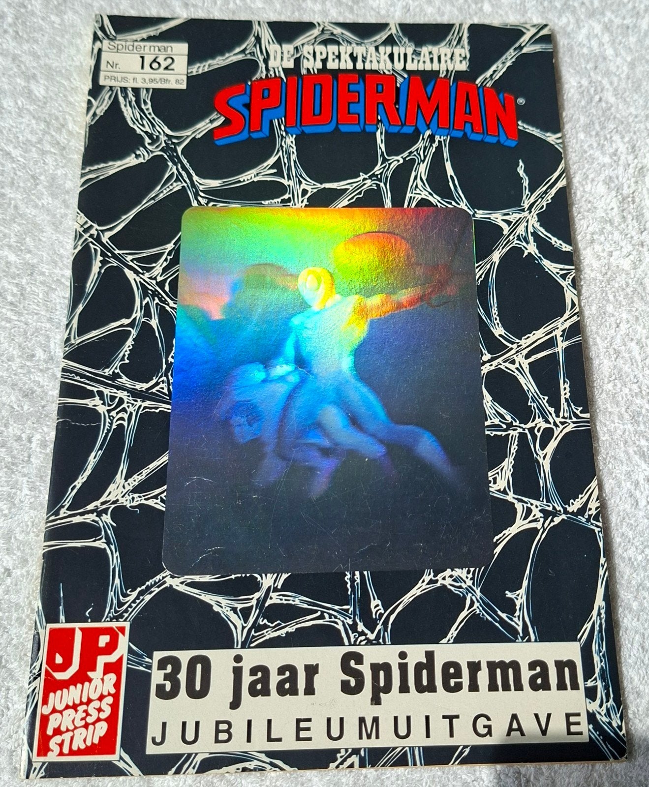 SPEKTAKULAIRE SPIDERMAN #162. JUNIORPRESS. HOLOGRAM., Eén comic, Ophalen of Verzenden, Zo goed als nieuw, Amerika