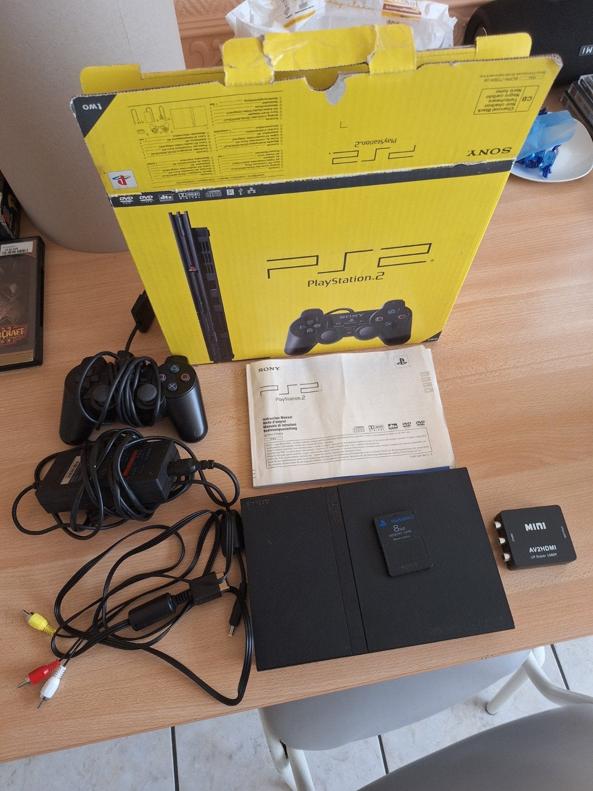 PS2 Slim Collector Item CIB met Converter - 100% Werkend, Ophalen of Verzenden, Zo goed als nieuw, Slim