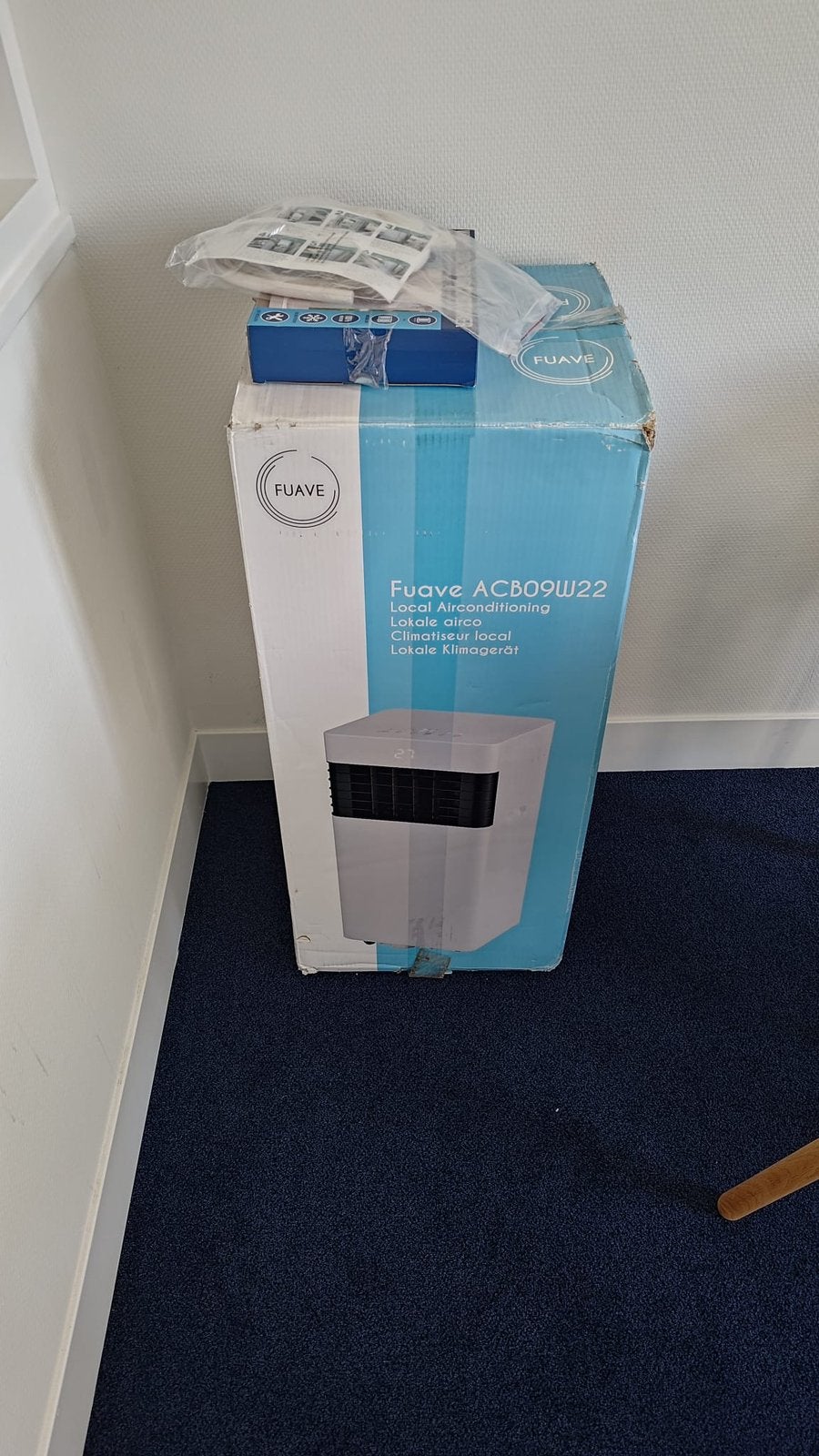 Mobiele airco unit fuave, Ophalen, Minder dan 60 m³, 3 snelheden of meer, Zo goed als nieuw