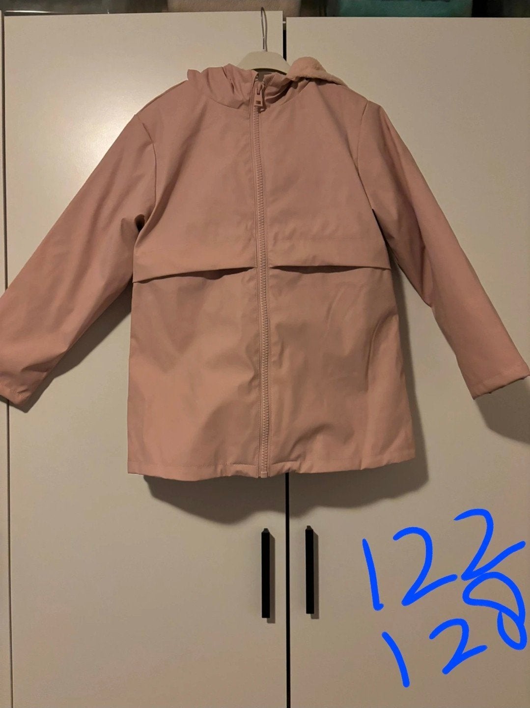 Roze regenjas / jas met teddy voering h&m 122/128 zara 🌸, Meisje, Nieuw, Mango, Ophalen of Verzenden