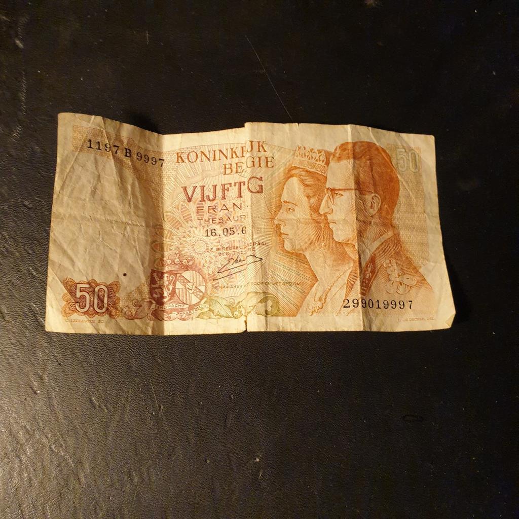 Belgisch biljet 50 BEF - 16 mei 1966 - Leuk voor verzamelaar, Ophalen of Verzenden, Los biljet