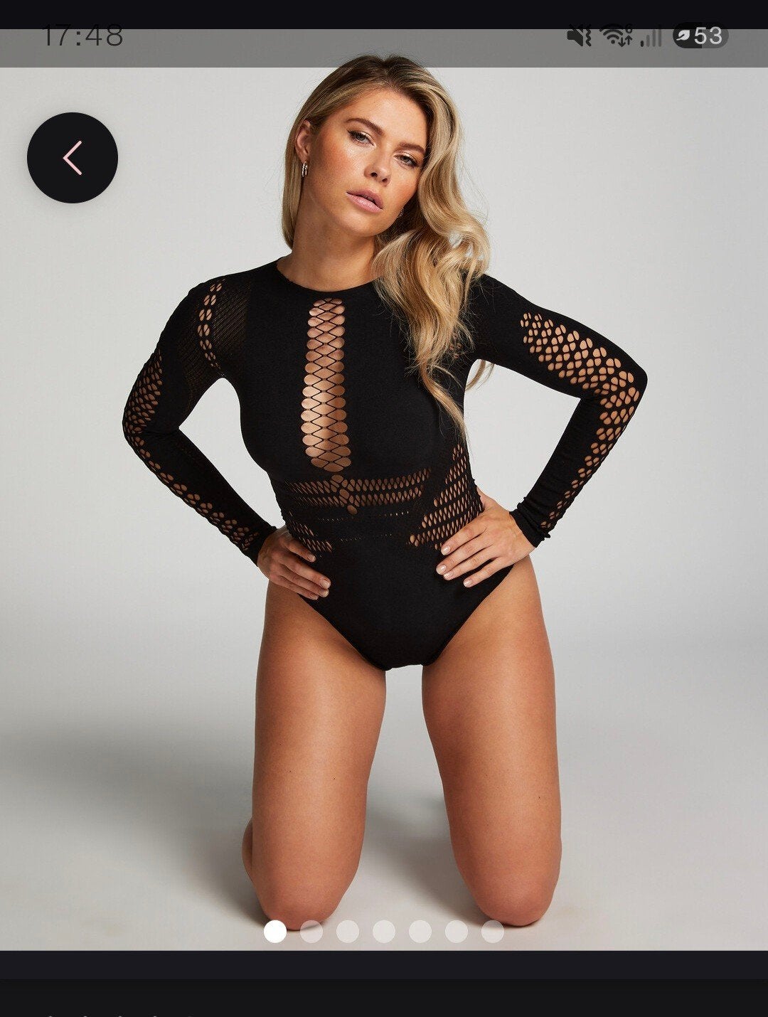 Zwarte hunkemoller bodysuit met Cut-out Details, Ophalen of Verzenden, Zo goed als nieuw, Maat 38/40 (M), Zwart