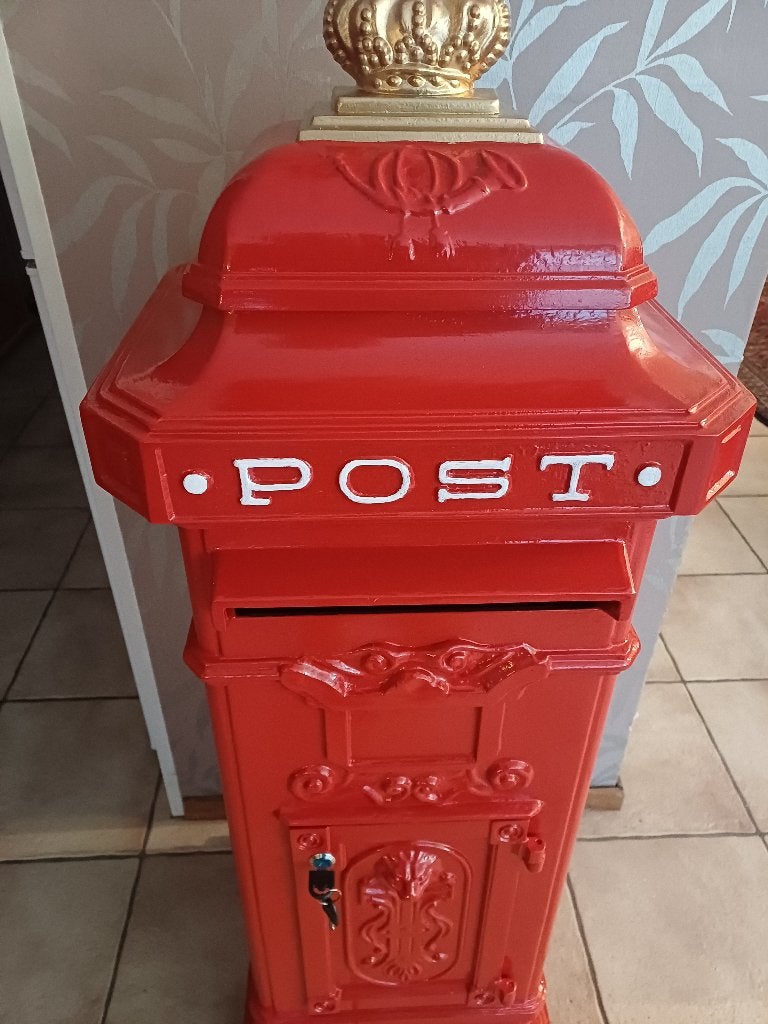 Brievenbus, antiek, Ophalen, Gebruikt, Overige materialen, Staande brievenbus