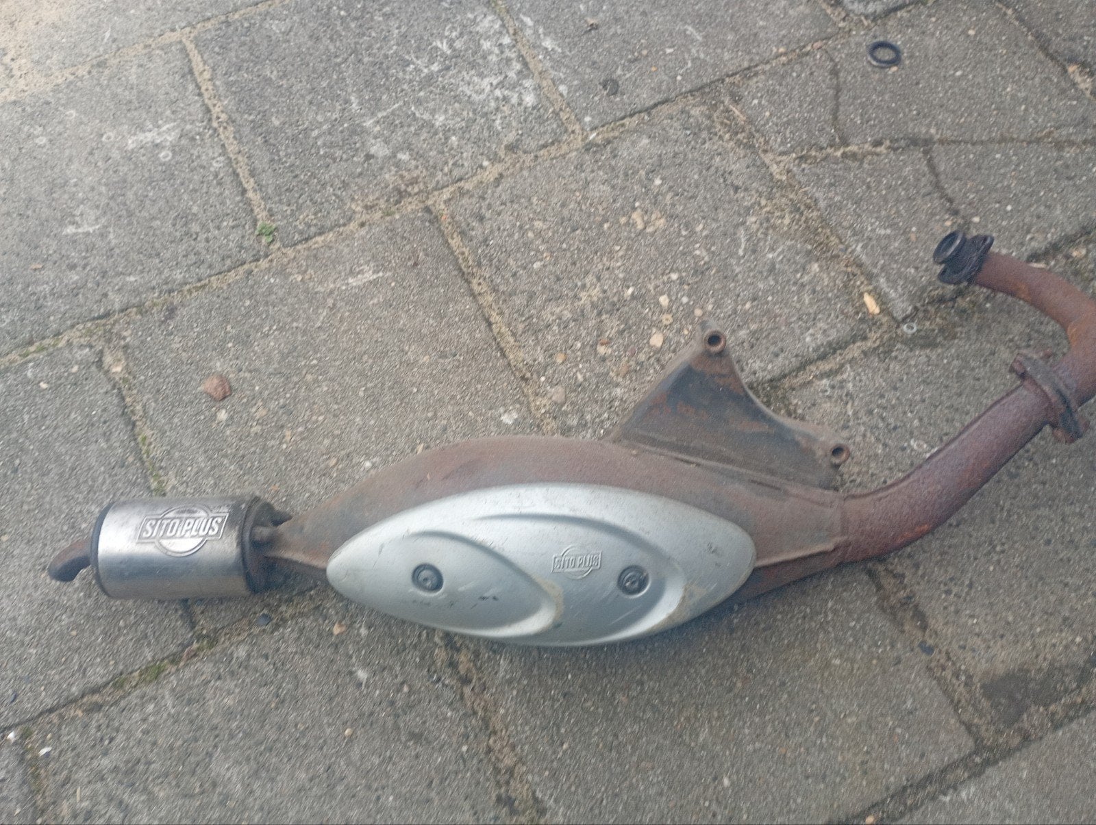 Sito Plus (0572) uitlaat voor Piaggio 50cc 2-takt, Ophalen of Verzenden, Gebruikt, Uitlaat, Sito Plus
