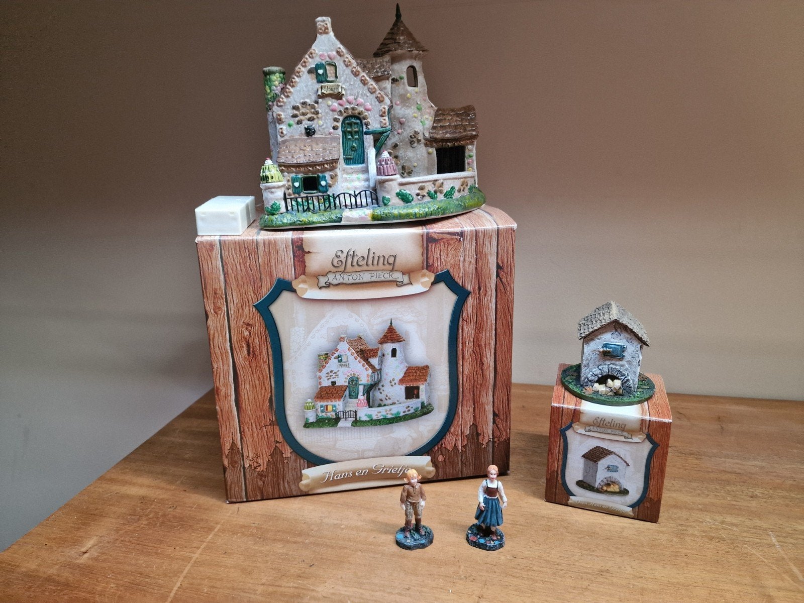 Hans en grietje set huis  oven en poppetjes, Ophalen, Beeldje of Poppetje
