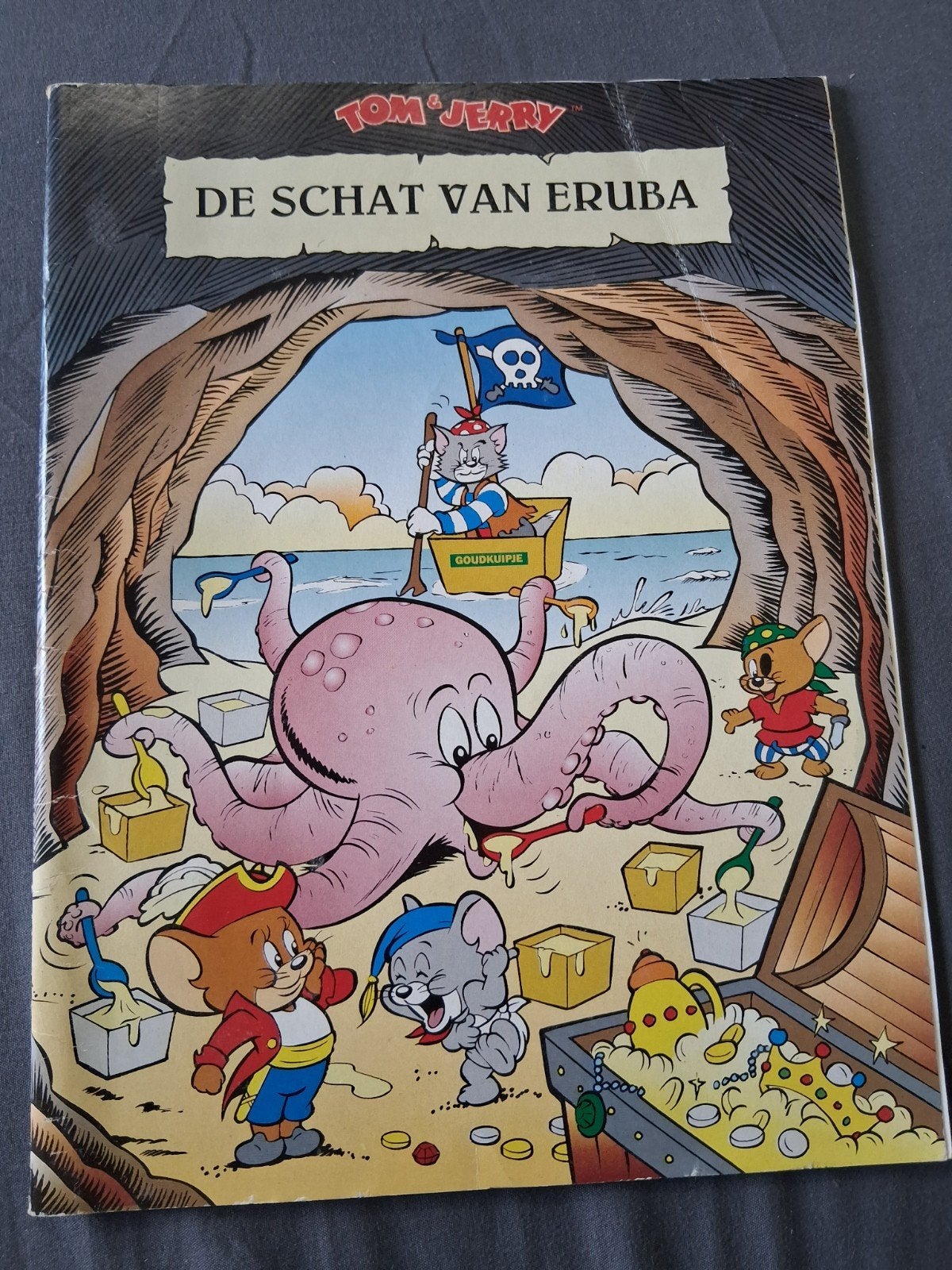 Tom & Jerry: De Schat van Eruba - Avontuurlijk stripboek, Ophalen of Verzenden, Zo goed als nieuw, Hanna-Barbera, Sprookjes
