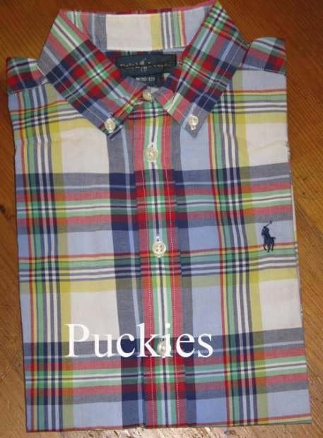 Maat 164/170 Geruit Ralph Lauren overhemd NIEUW (9511) a, Overhemd of Blouse, Nieuw, Ophalen of Verzenden, Jongen