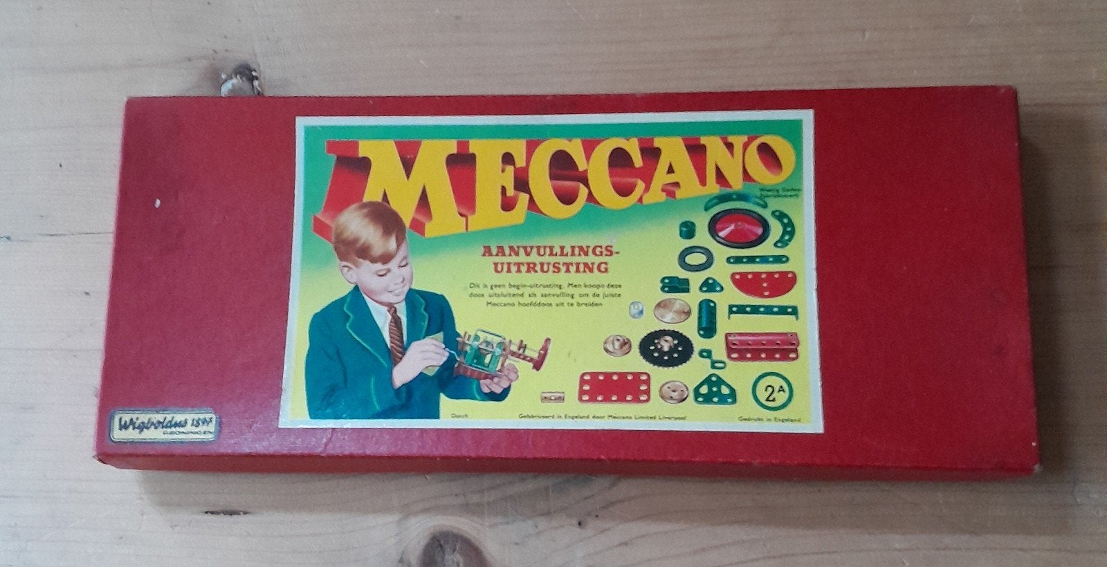 Oude Meccano doos van Wigboldus Groningen., Ophalen of Verzenden