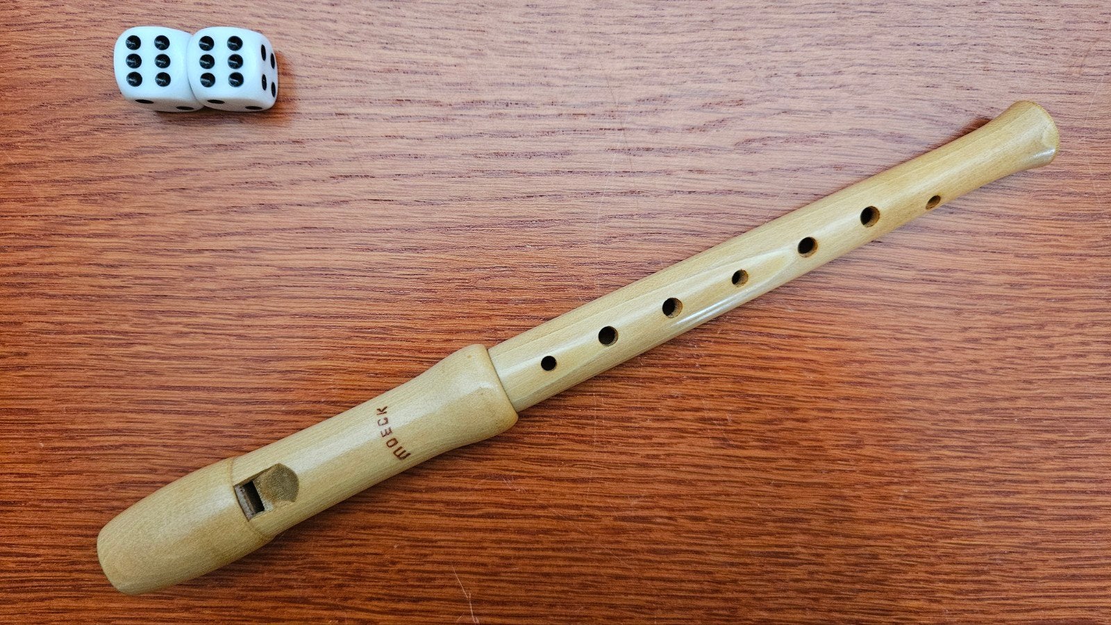 Moeck 1252 School Sopraan Blokfluit met Koffer, Muziek en Instrumenten, Ophalen of Verzenden, Gebruikt, Houtblazer, Met koffer of draagtas