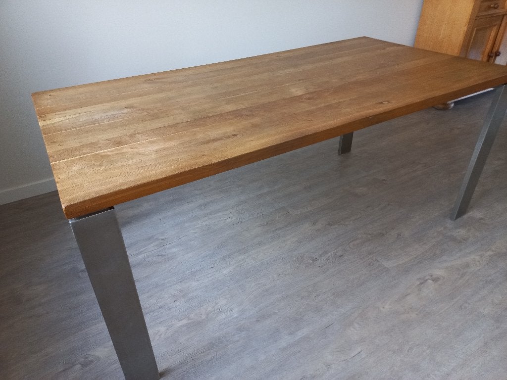 Eiken eetkamertafel