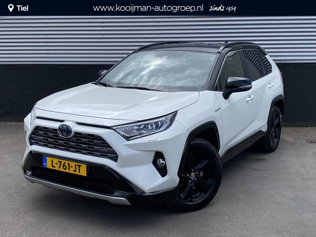 Toyota RAV4 2.5 Hybrid AWD Bi-Tone Trekhaak, Stoel- & Stuurw, Auto's, Toyota, Bedrijf, Te koop, Rav4, 4x4, ABS, Achteruitrijcamera