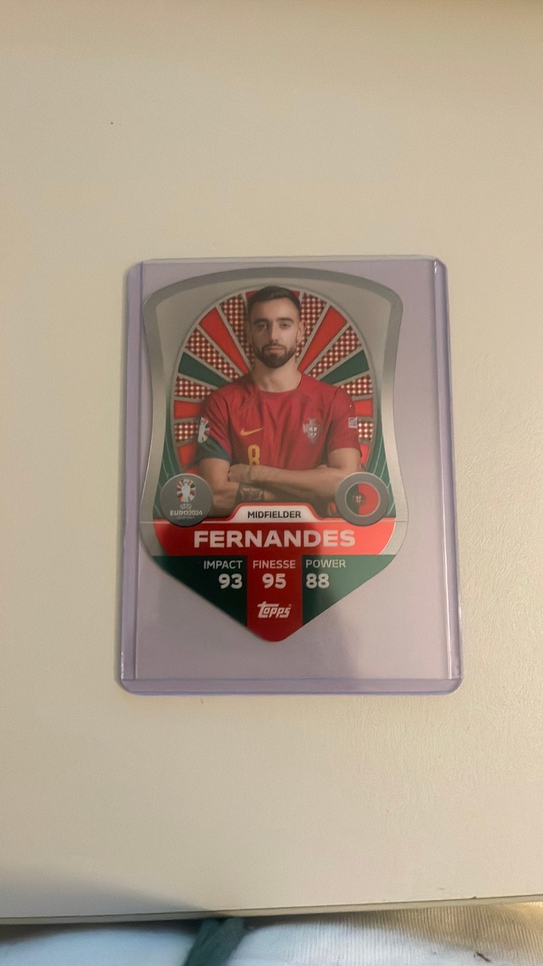 Bruno fernandes euro 2024, Verzenden, Zo goed als nieuw, Losse kaart